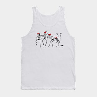 Dancing Christmas Skeletons Tank Top